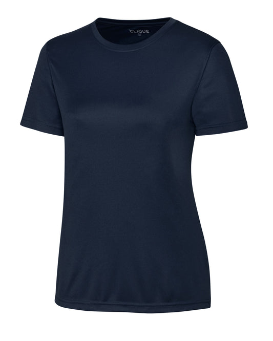 Clique Spin Solution-dyed Performance Jersey Womens Short Sleeve Tee