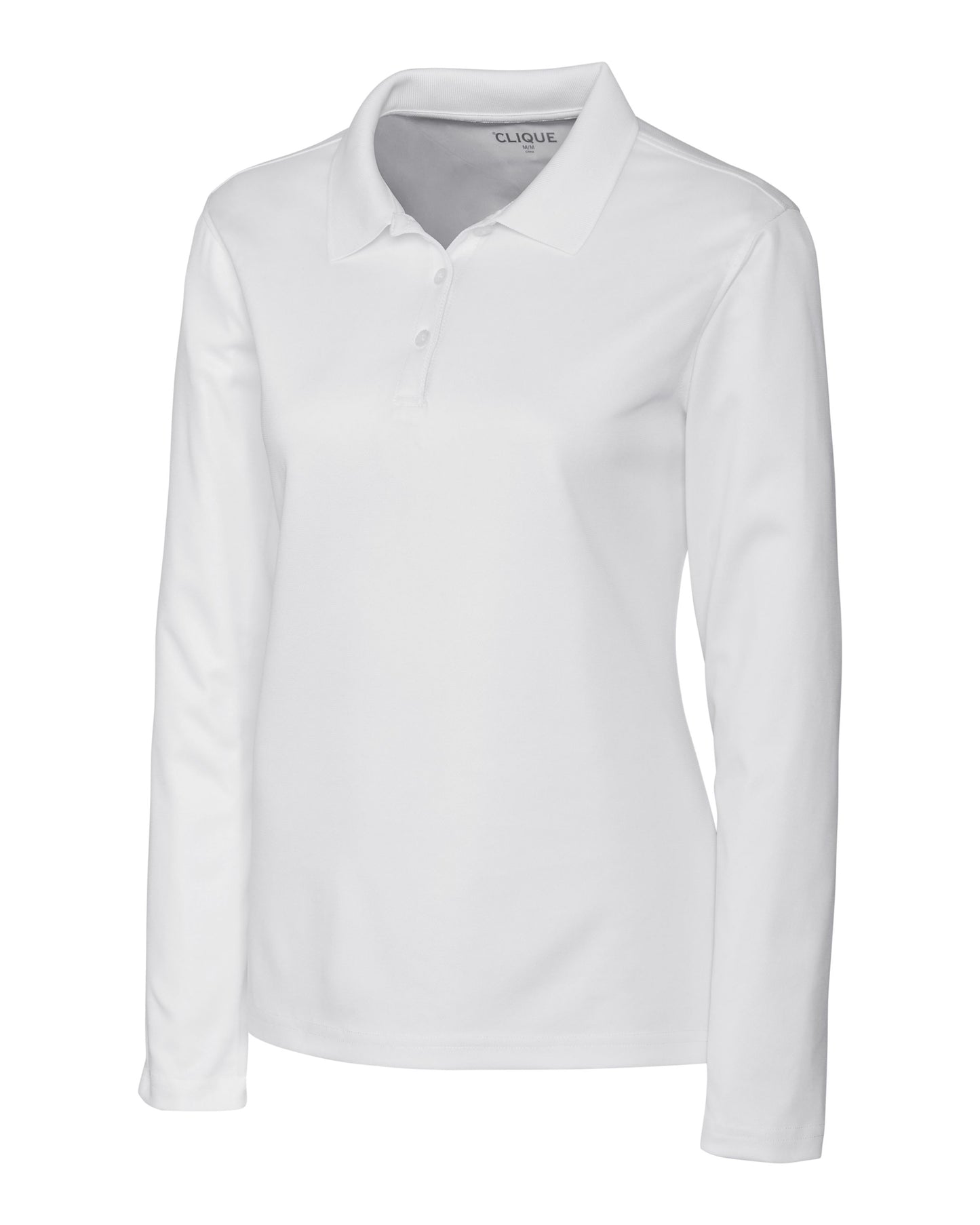 Clique Spin Solution-dyed Performance Pique Womens Long Sleeve Polo