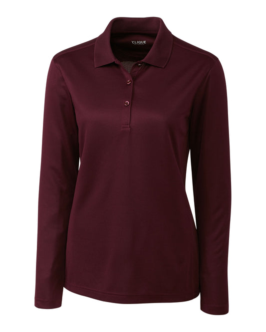 Clique Ice Pique Tech Womens Long Sleeve Polo