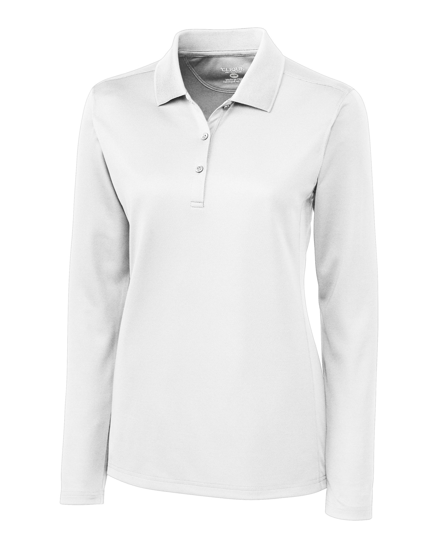 Clique Ice Pique Tech Womens Long Sleeve Polo