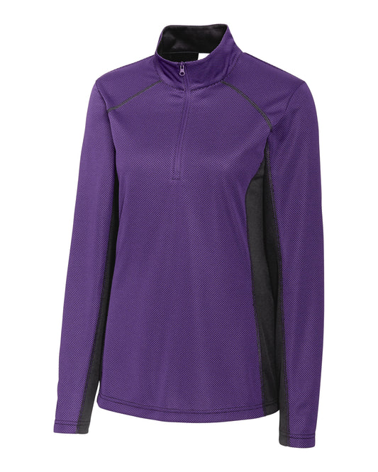 Clique Ice Pique Colorblock Tech Womens Half Zip