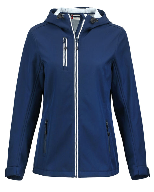 Clique Telemark Recycled Stretch Softshell Womens Full Zip Hooded Jacket