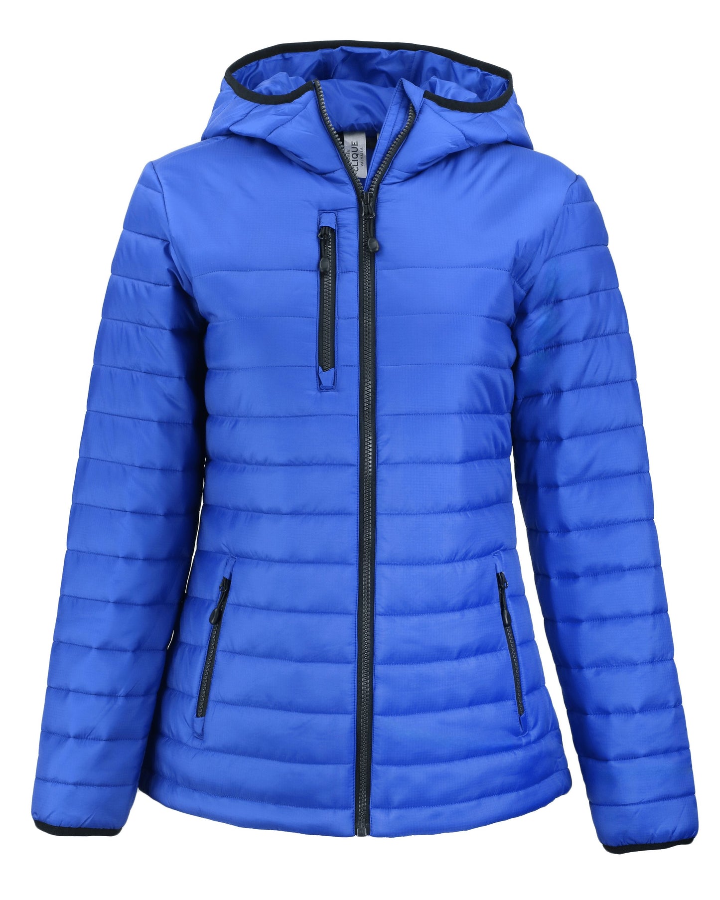 Clique Valhalla Recycled Insulated Puffer Womens Full Zip Hooded Jacket