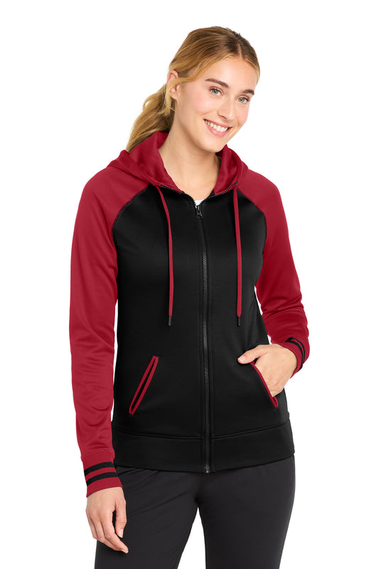 Sport-Tek® Women's Sport-Wick® Varsity Fleece Full-Zip Hooded Jacket