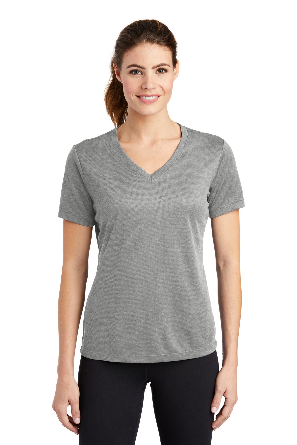 Sport-Tek? Women's PosiCharge? RacerMesh? V-Neck Tee. L