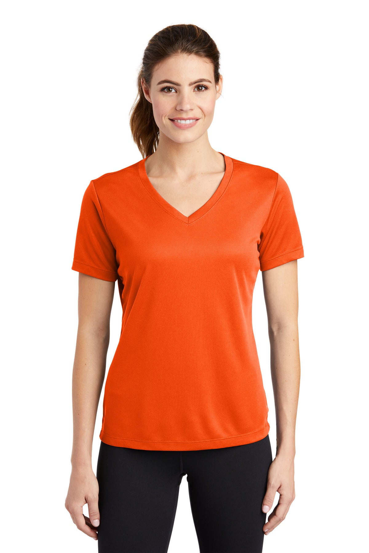 Sport-Tek? Women's PosiCharge? RacerMesh? V-Neck Tee. L
