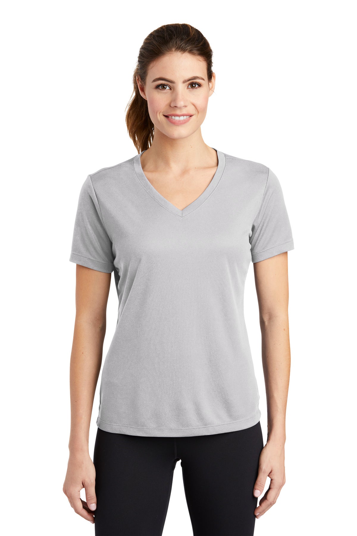 Sport-Tek? Women's PosiCharge? RacerMesh? V-Neck Tee. L
