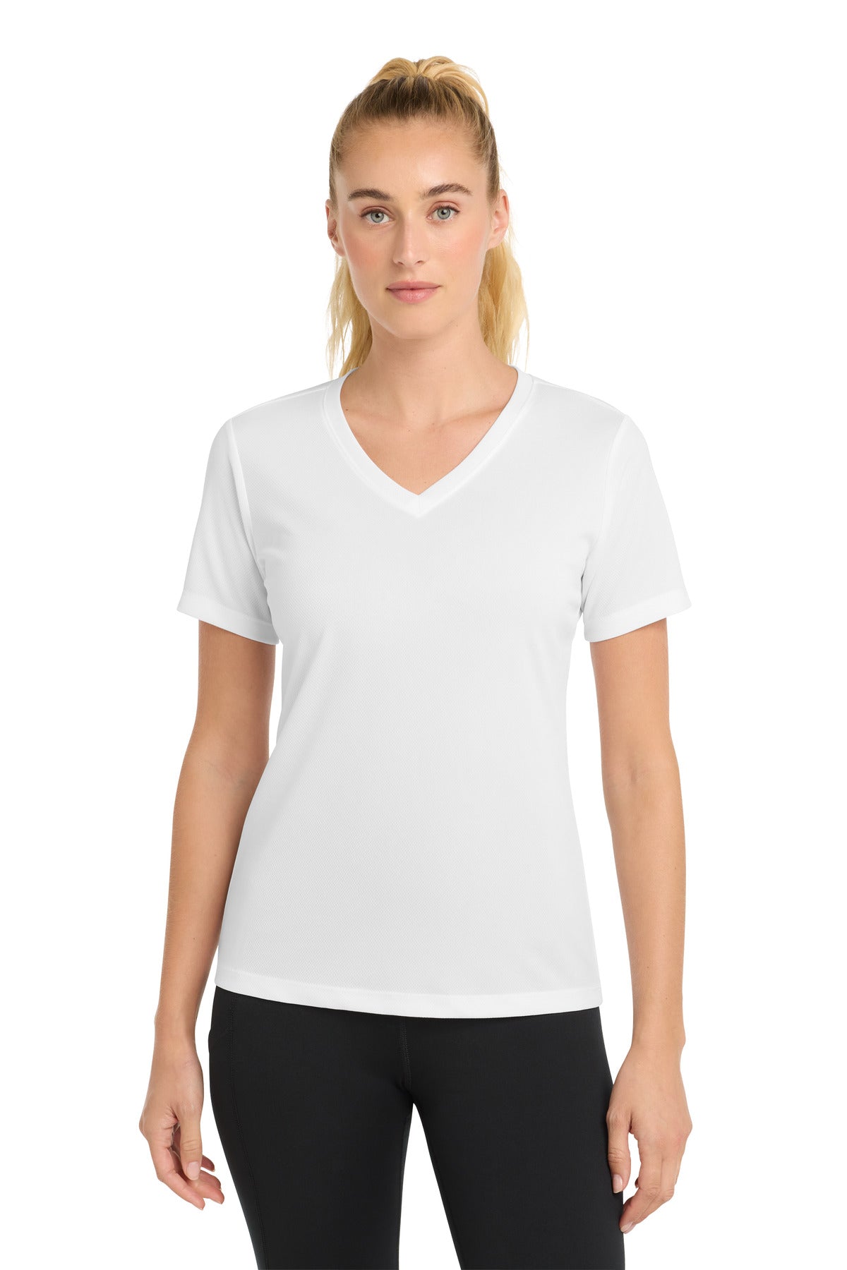 Sport-Tek® Women's PosiCharge® RacerMesh® V-Neck Tee