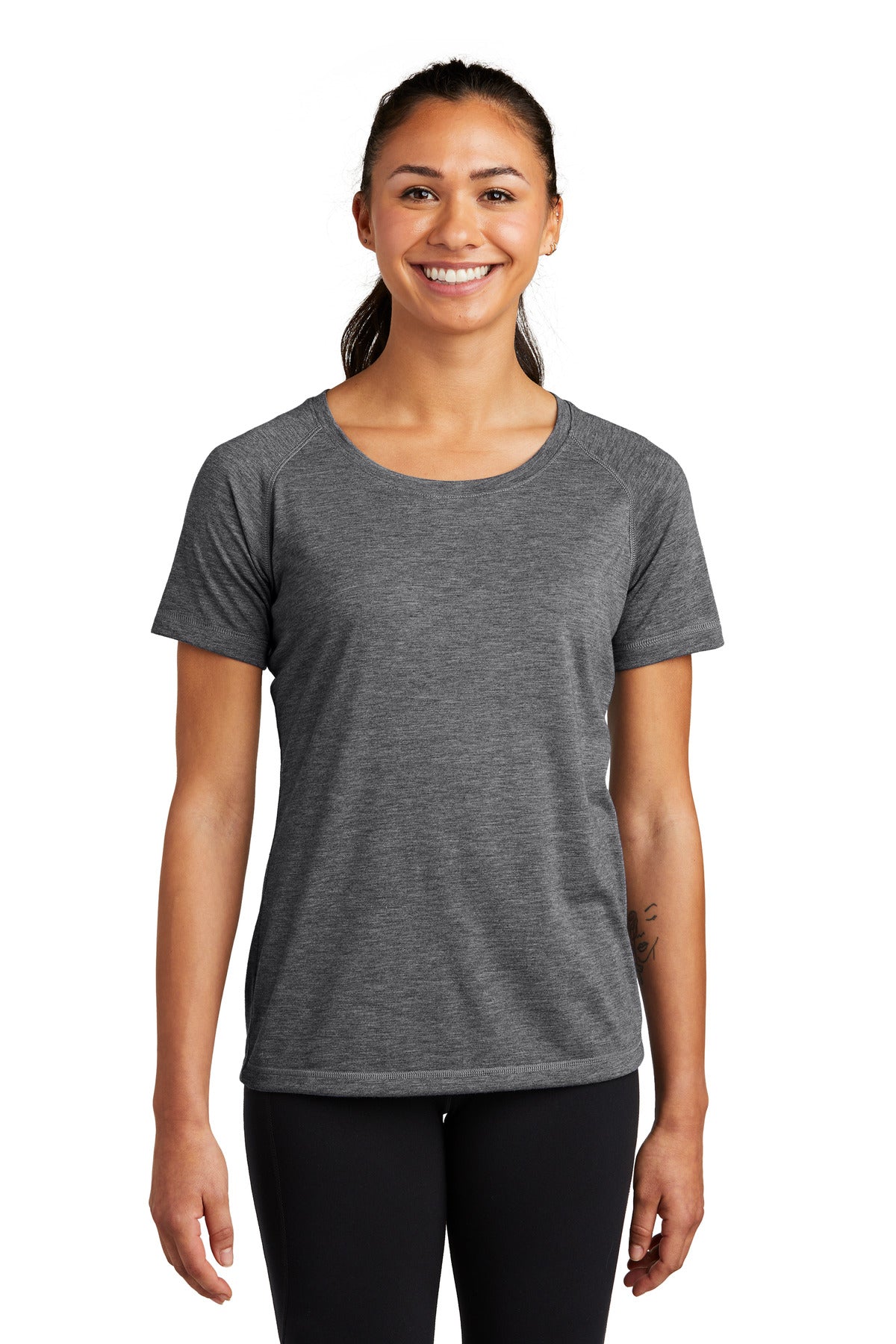 Sport-Tek ? Women's PosiCharge ? Tri-Blend Wicking Scoo