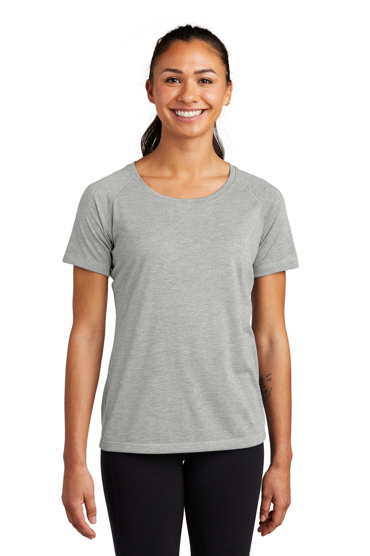Sport-Tek ? Women's PosiCharge ? Tri-Blend Wicking Scoo