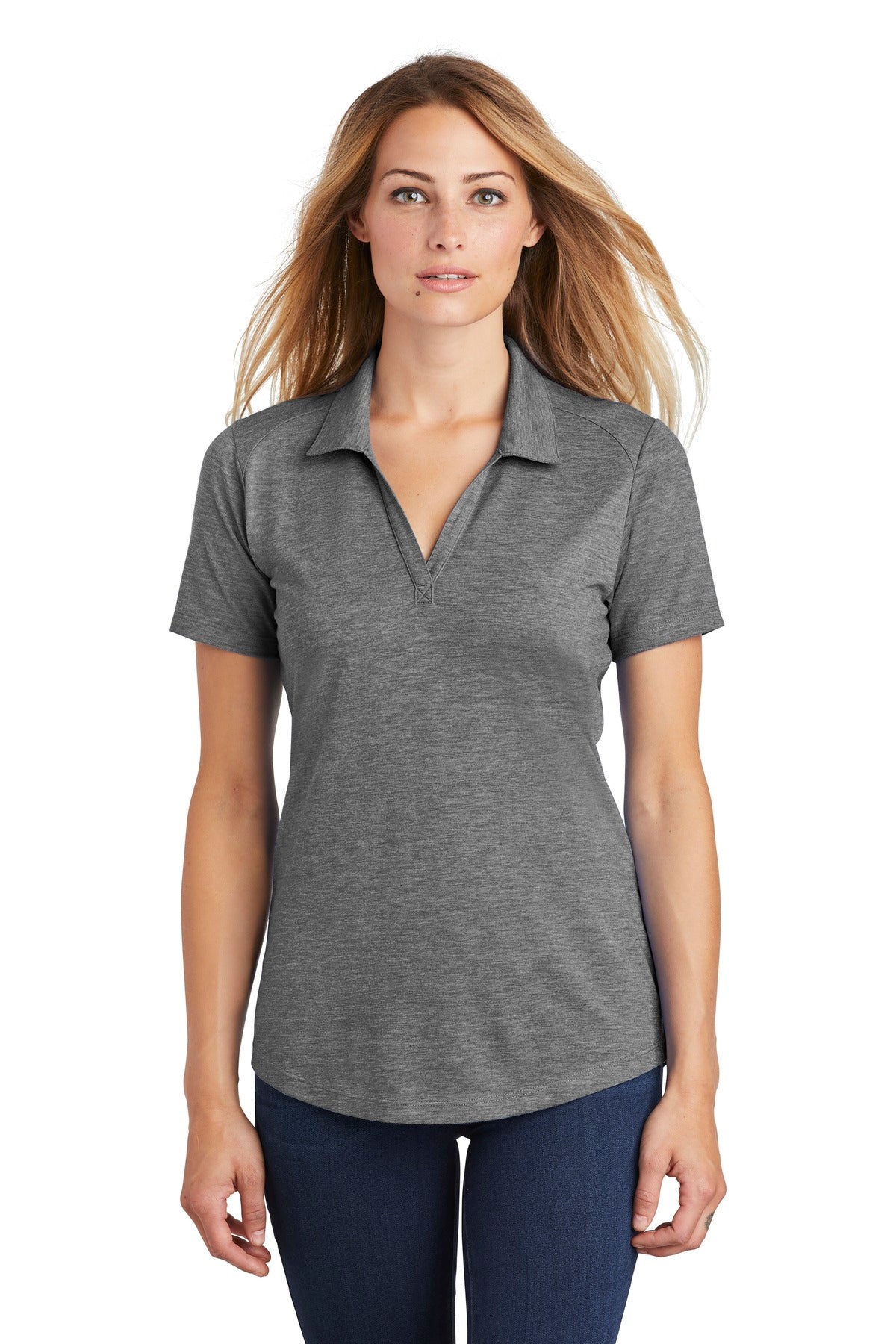 Sport-Tek ? Women's PosiCharge ? Tri-Blend Wicking Polo