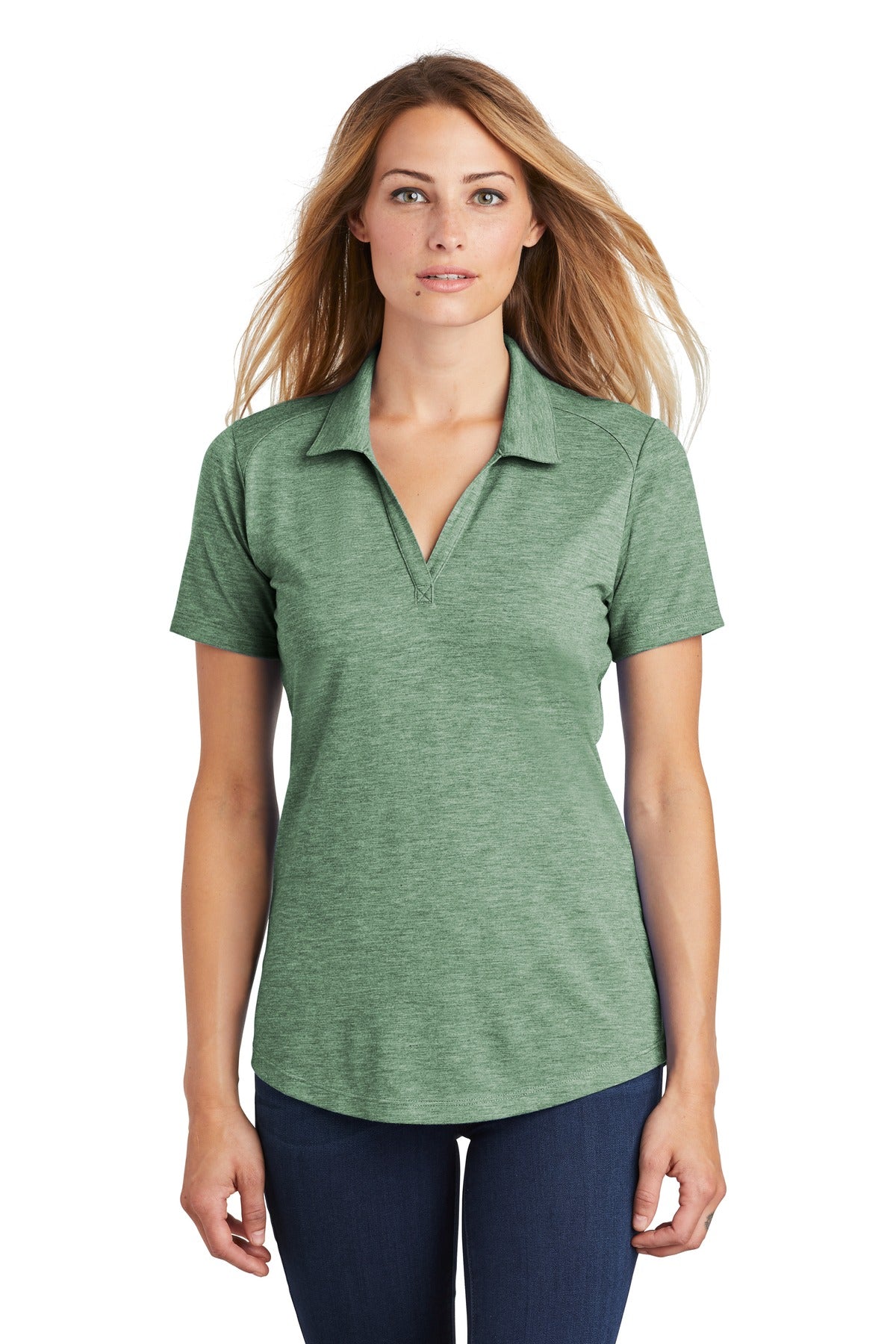 Sport-Tek ? Women's PosiCharge ? Tri-Blend Wicking Polo