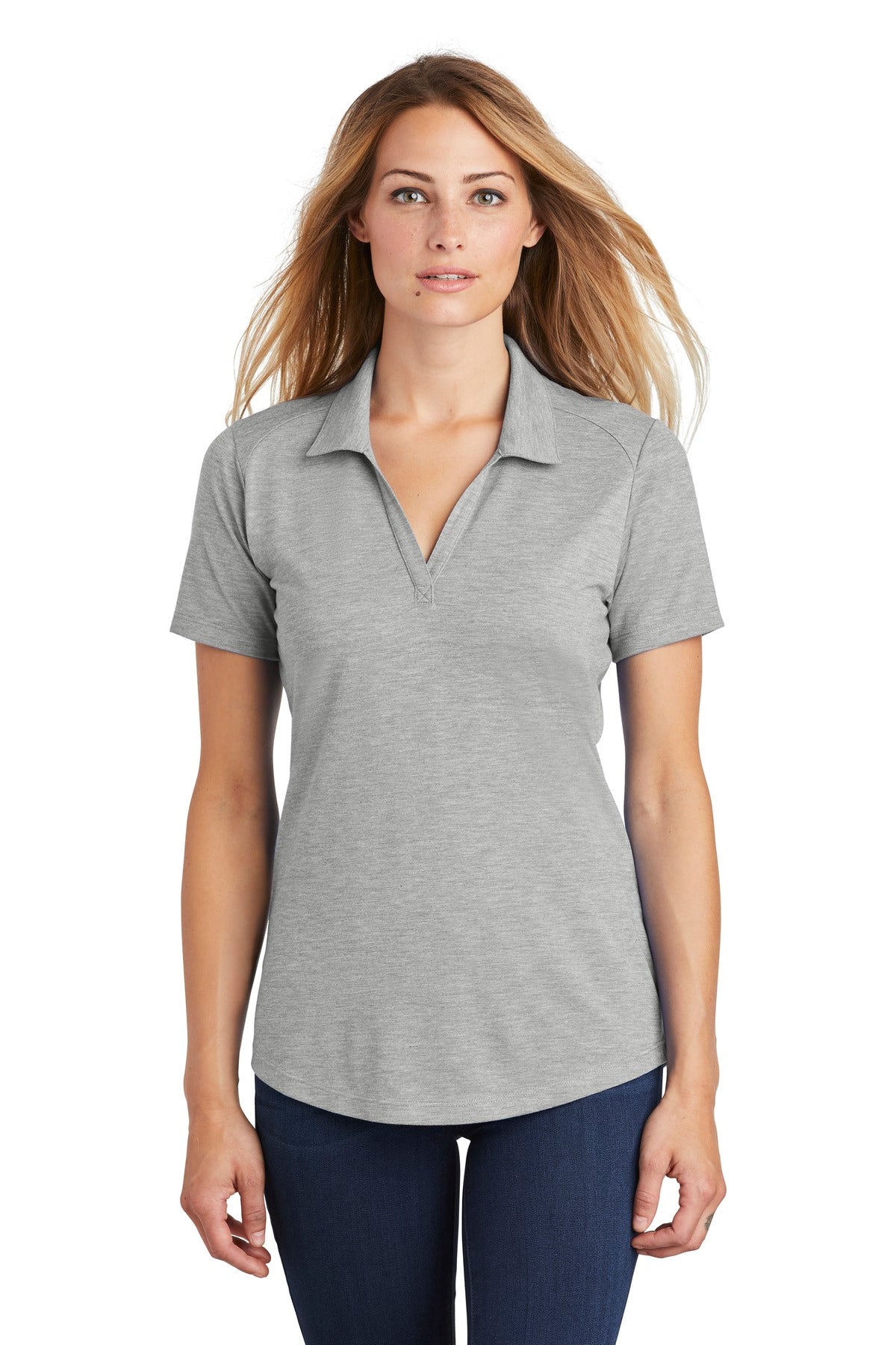 Sport-Tek ? Women's PosiCharge ? Tri-Blend Wicking Polo