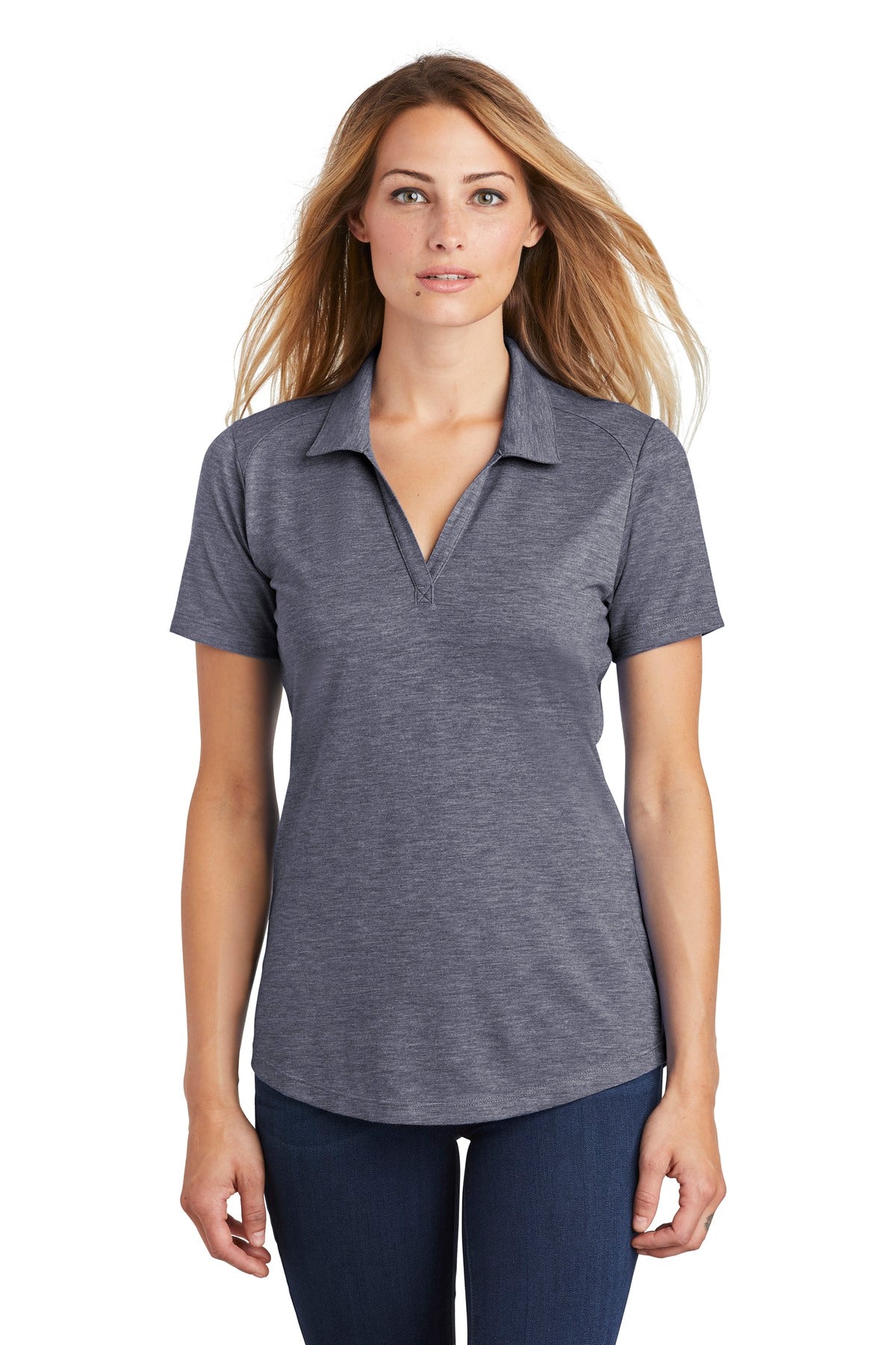 Sport-Tek ? Women's PosiCharge ? Tri-Blend Wicking Polo