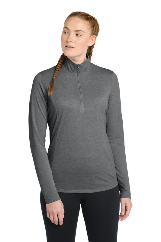 Sport-Tek ® Women's PosiCharge ® Tri-Blend Wicking 1/4-Zip Pullover