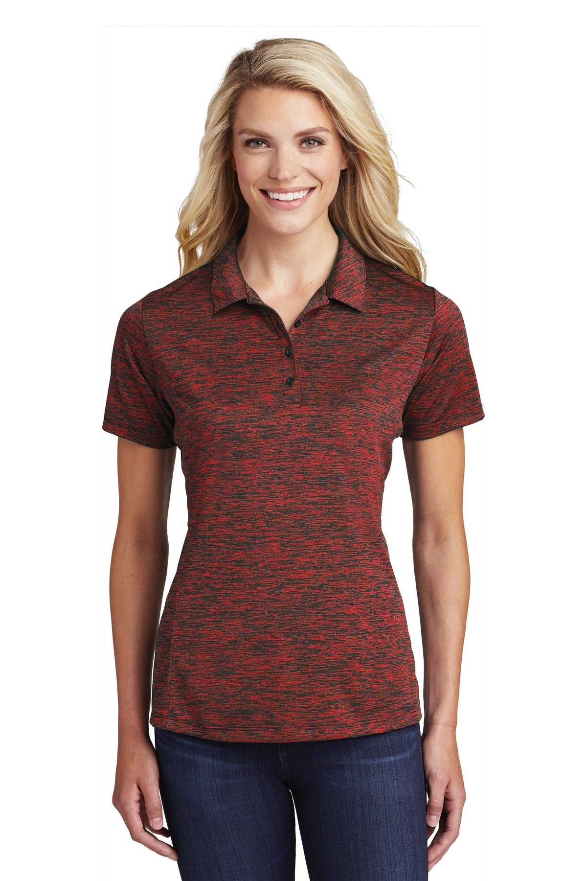 Sport-Tek ? Women's PosiCharge ? Electric Heather Polo.