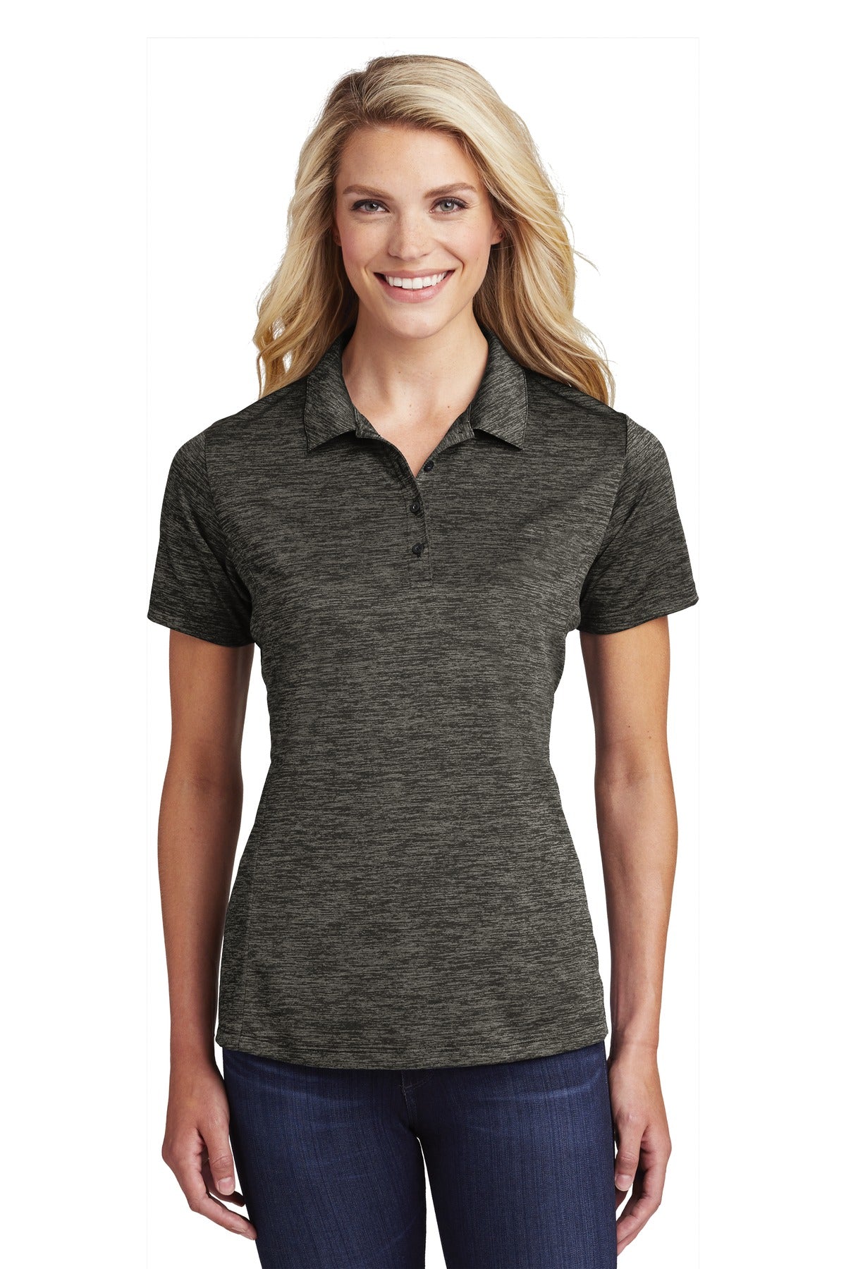 Sport-Tek ? Women's PosiCharge ? Electric Heather Polo.