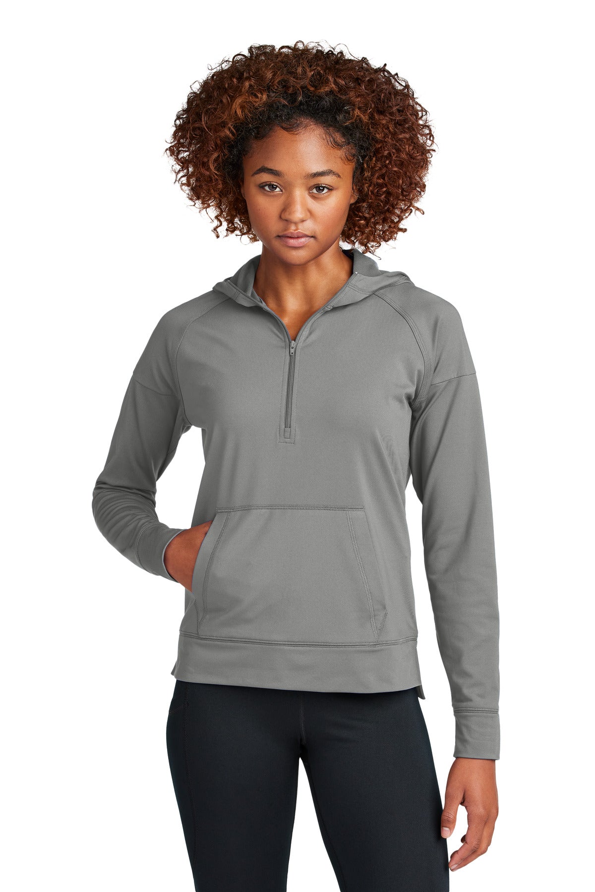 Sport-Tek? Women's Sport-Wick? Stretch 1/2-Zip Hoodie L