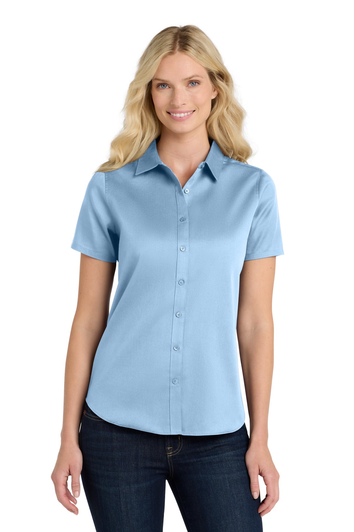 Port Authority? Women's Short Sleeve SuperPro React?Twi