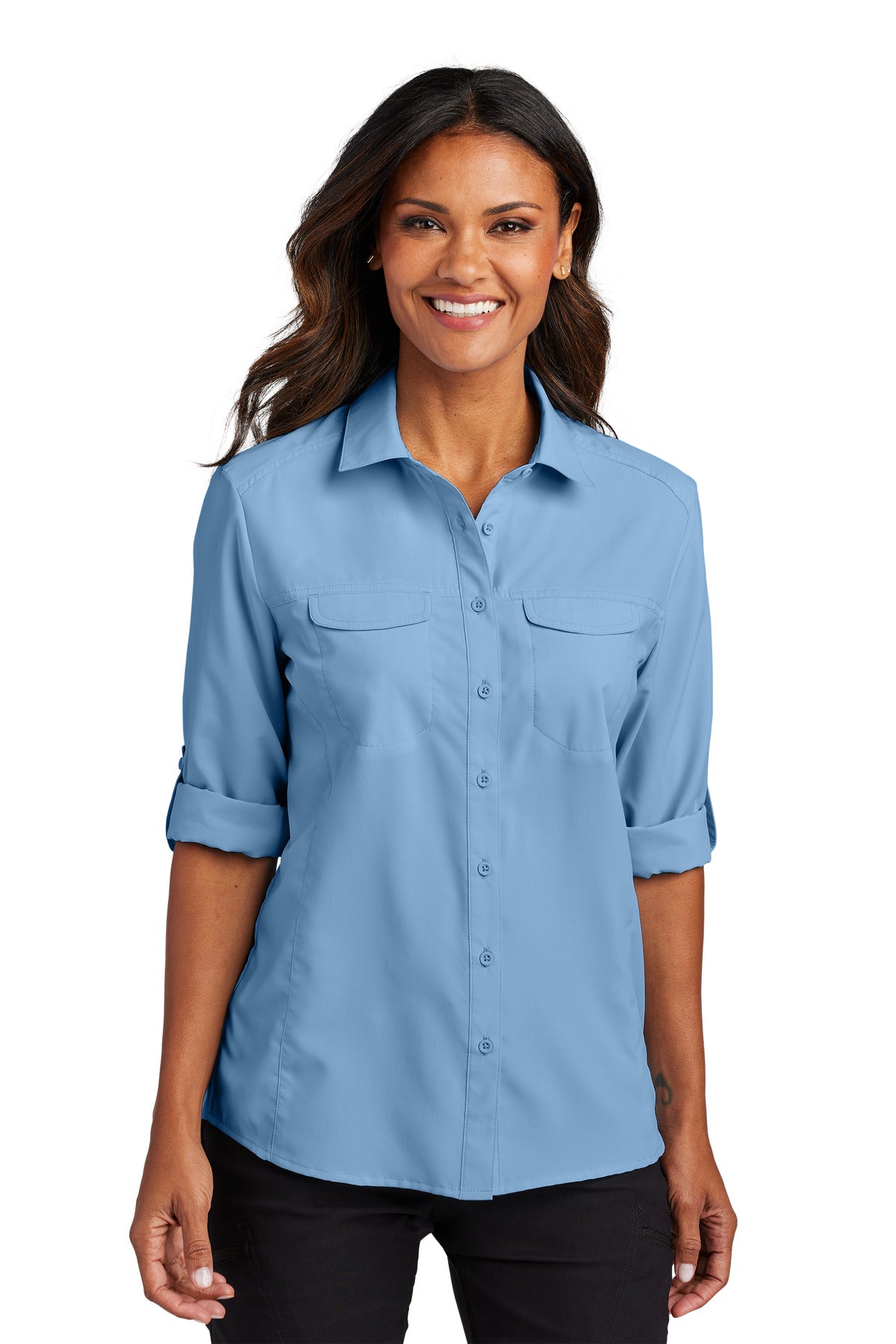 Port Authority? Women's Long Sleeve UV Daybreak Shirt L