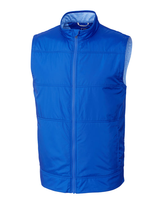 Cutter & Buck Stealth Recycled Hybrid Quilted Mens Windbreaker Vest