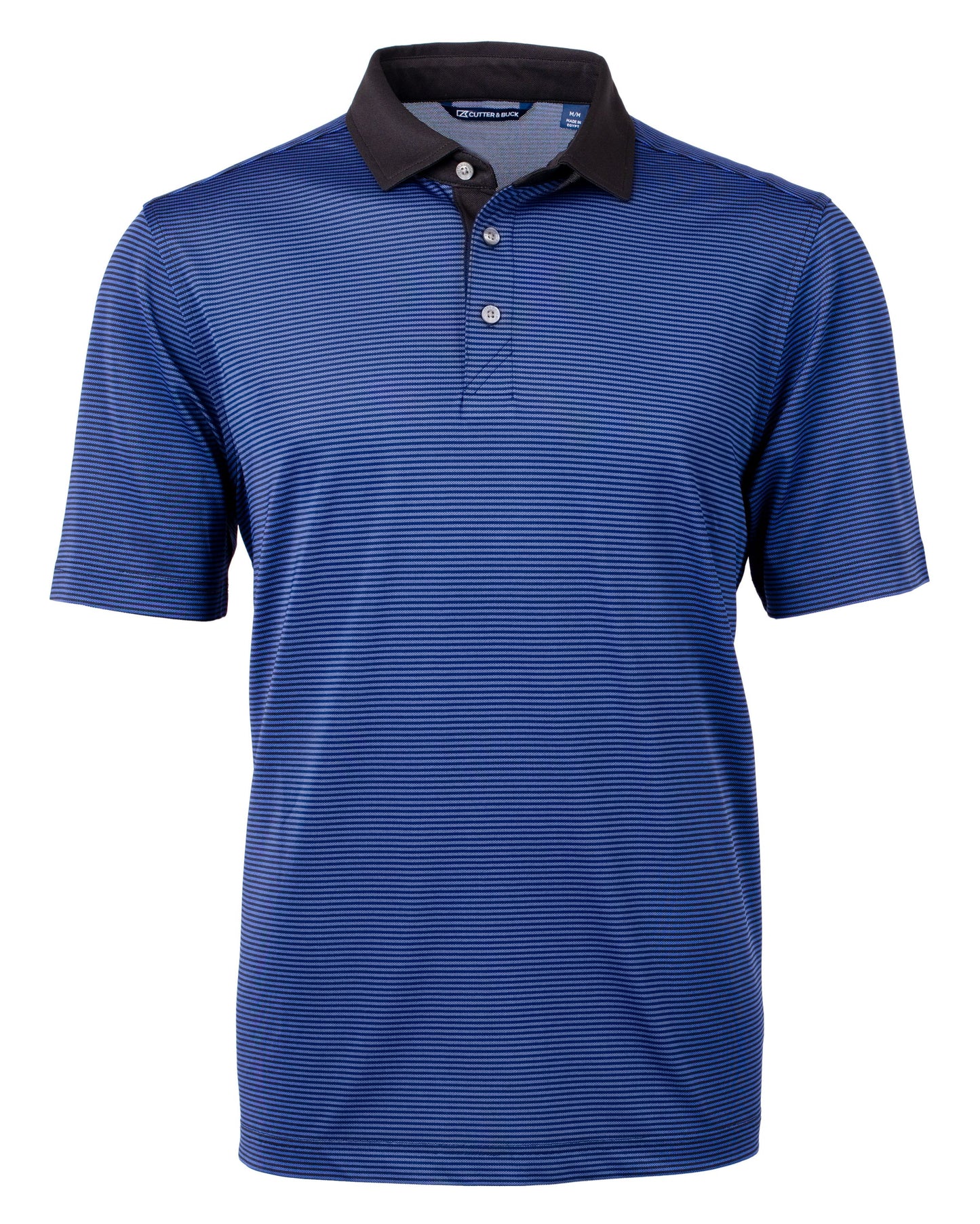 Cutter & Buck Virtue Recycled Micro Stripe Featherlight Pique Mens Polo