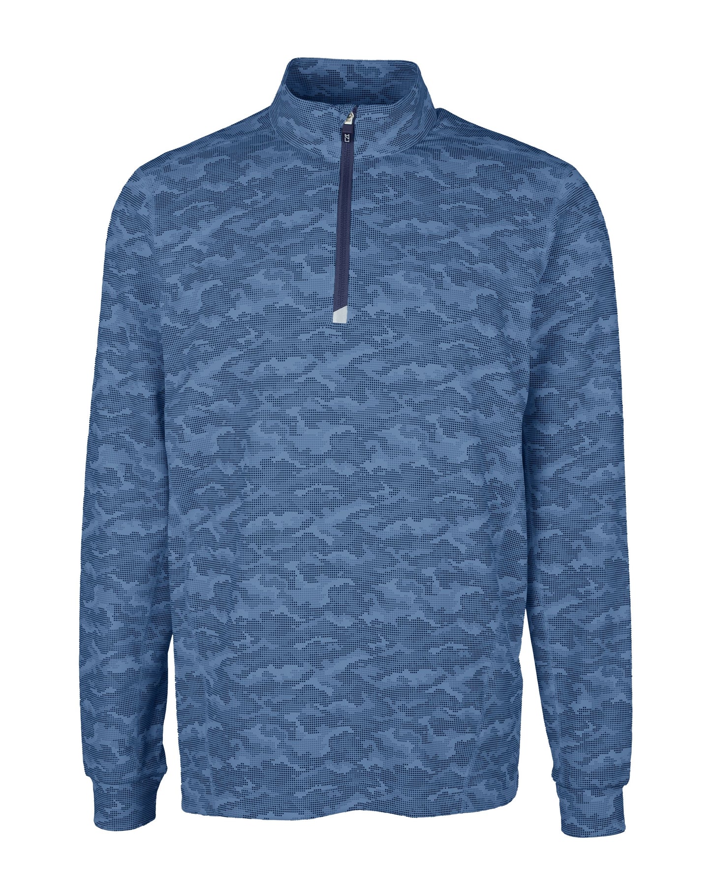 Cutter & Buck Traverse Recycled Stretch Camo Print Mens Quarter Zip