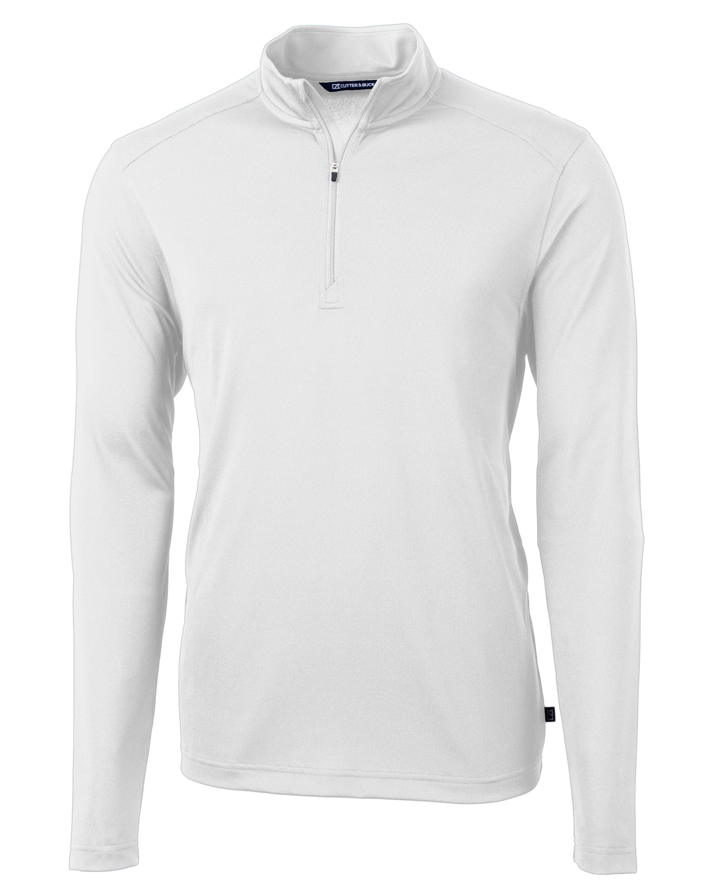 Cutter & Buck Virtue Recycled Featherlight Pique Mens Big & Tall Quarter Zip Pullover Big & Tall
