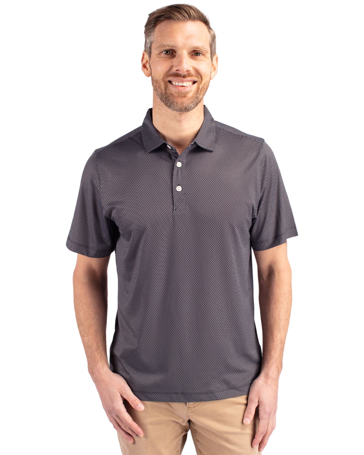 Cutter & Buck Pike Eco Symmetry Print Stretch Recycled Mens Big & Tall Polo Big & Tall - BCK01284