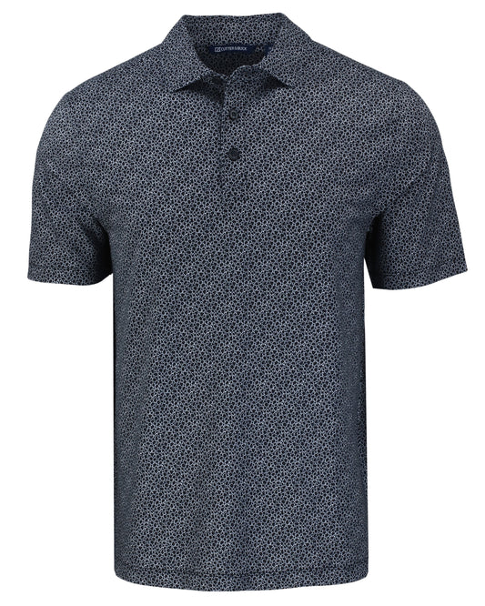 Cutter & Buck Pike Recycled Pebble Print Mens Polo