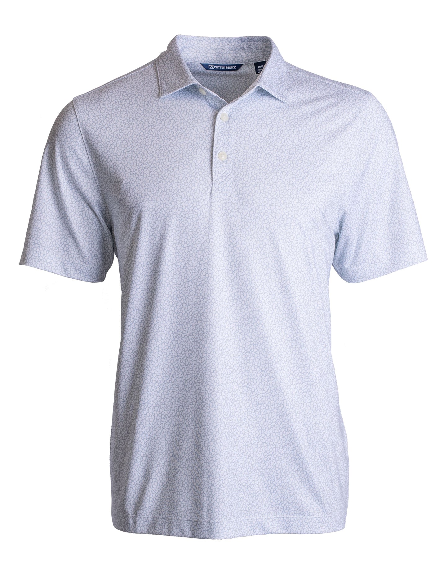 Cutter & Buck Pike Recycled Pebble Print Mens Polo