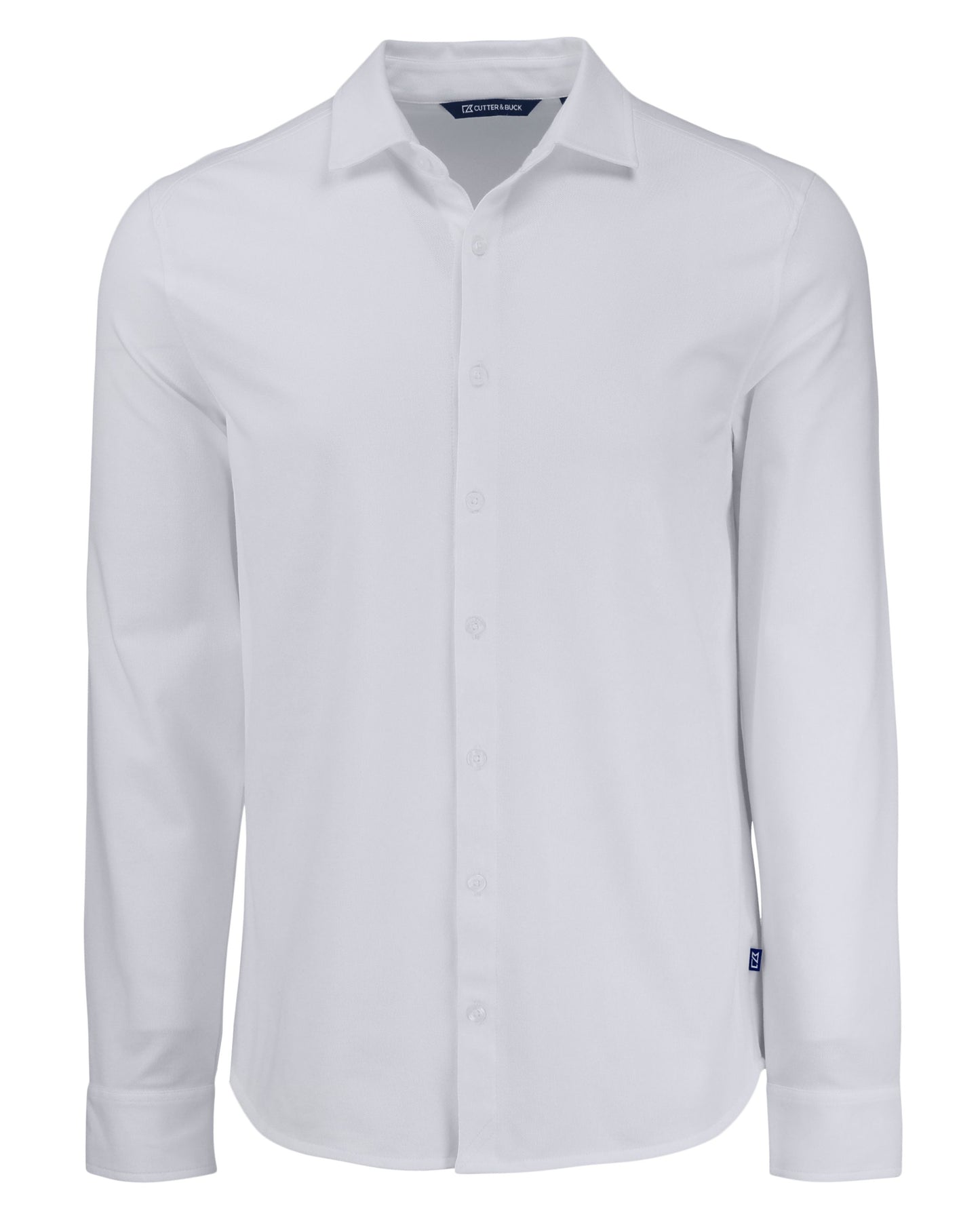 Cutter & Buck Advantage Epic Confidence Recycled Tri-Blend Pique Mens Long Sleeve Button Down Shirt