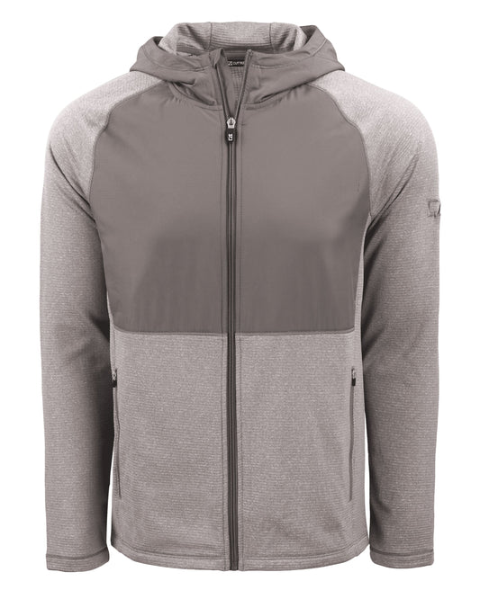 Cutter & Buck Peshastin Epic Versatility Recycled Hybrid Fleece Mens Full Zip Jacket
