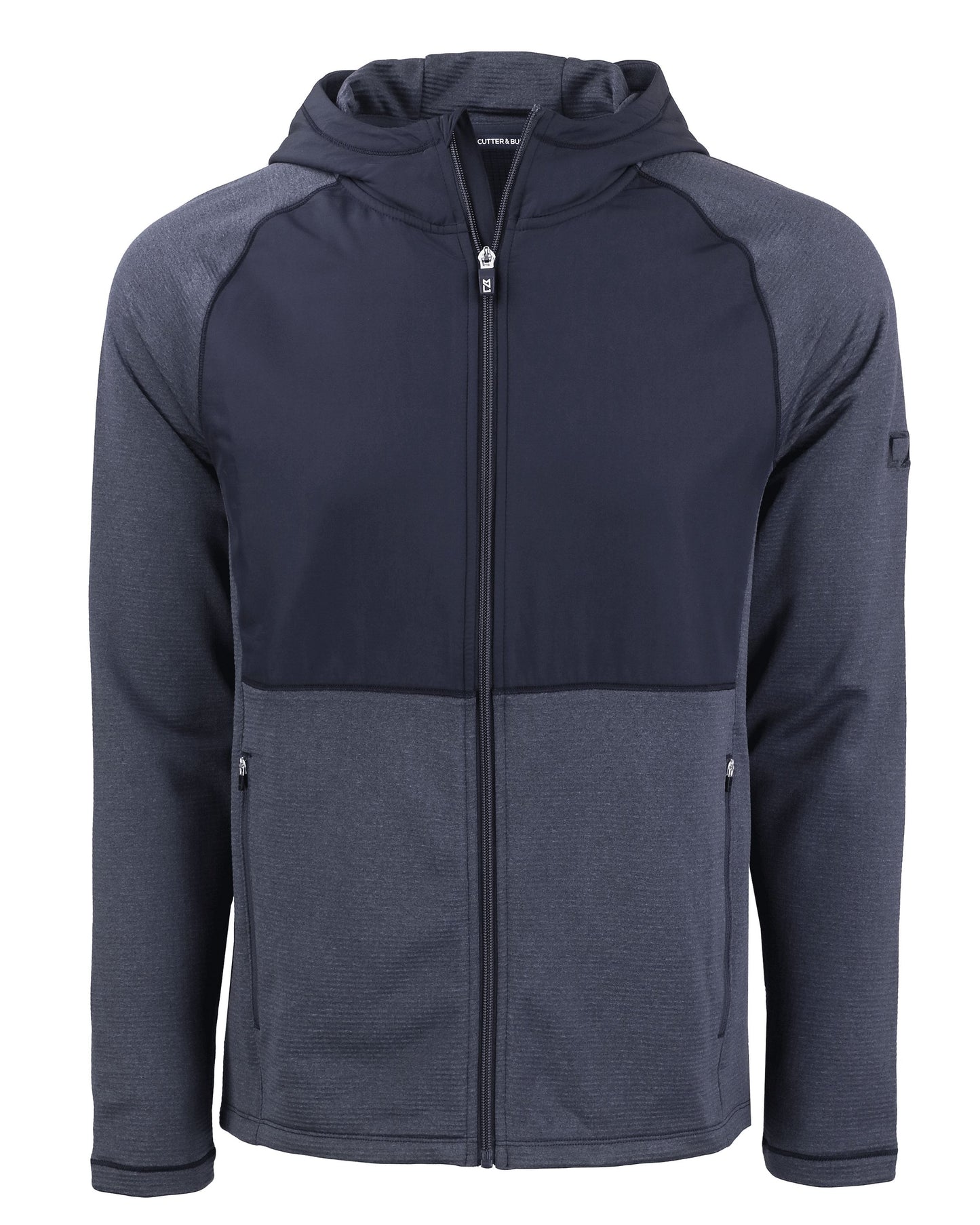 Cutter & Buck Peshastin Epic Versatility Recycled Hybrid Fleece Mens Full Zip Jacket