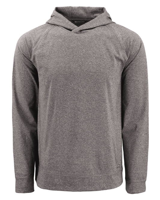 Cutter & Buck Adapt Recycled Soft Knit Stretch Mens Heathered Hooded Pullover