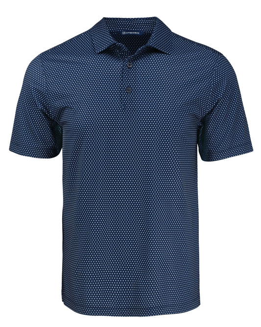 Cutter & Buck Pike Recycled Shadow Check Print Mens Big & Tall Polo Big & Tall