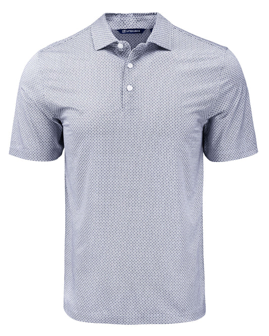 Cutter & Buck Pike Recycled Diamond Dot Print Mens Polo