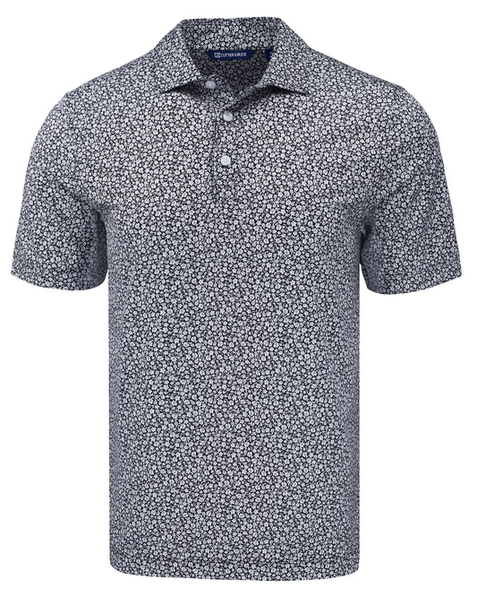 Cutter & Buck Pike Recycled Flora Print Mens Polo