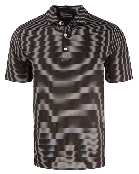 Cutter & Buck Forge Recycled Fine Line Stripe Four-Way Stretch Mens Polo