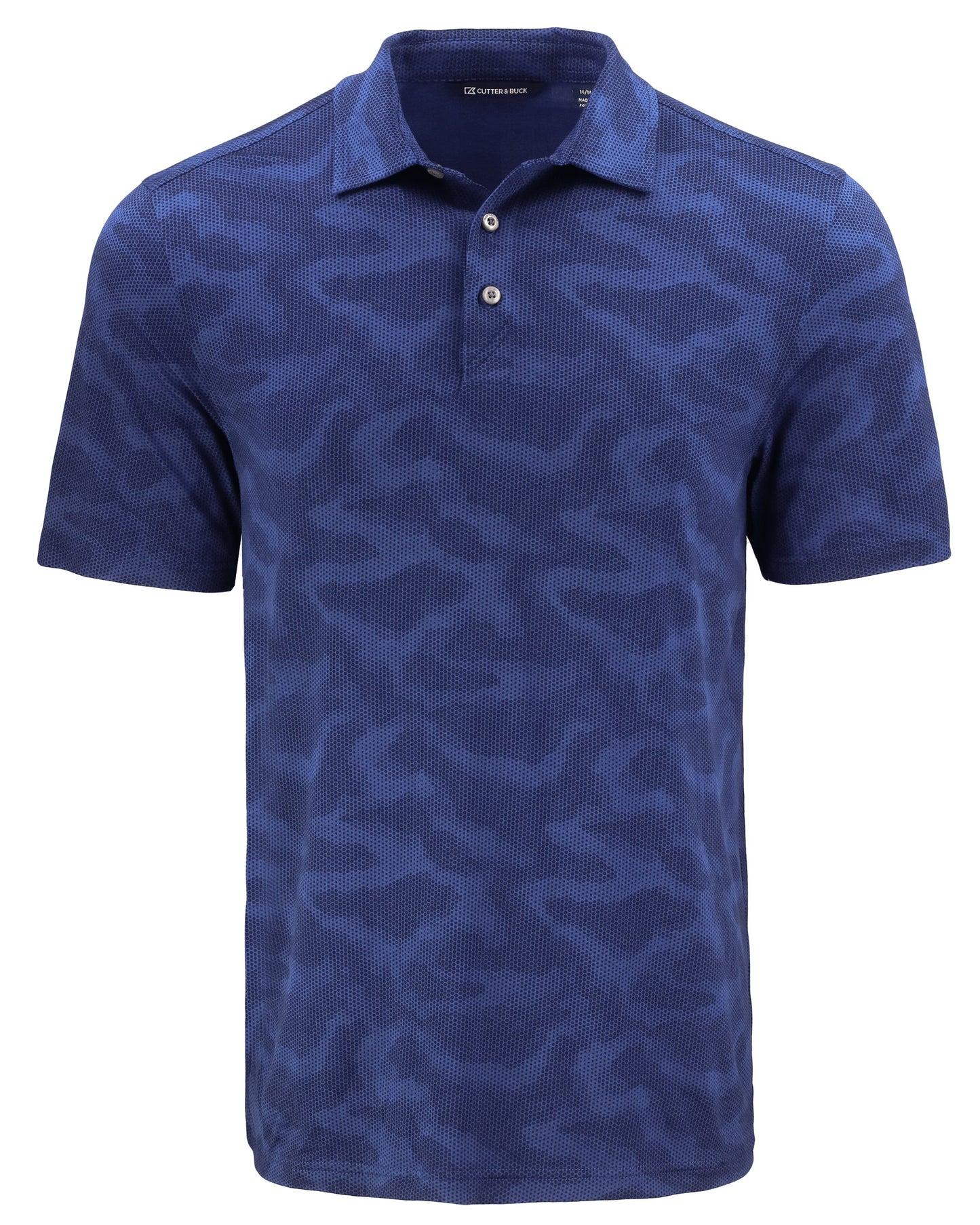 Cutter & Buck Coastline Recycled Double Peached Camo Print Mens Polo