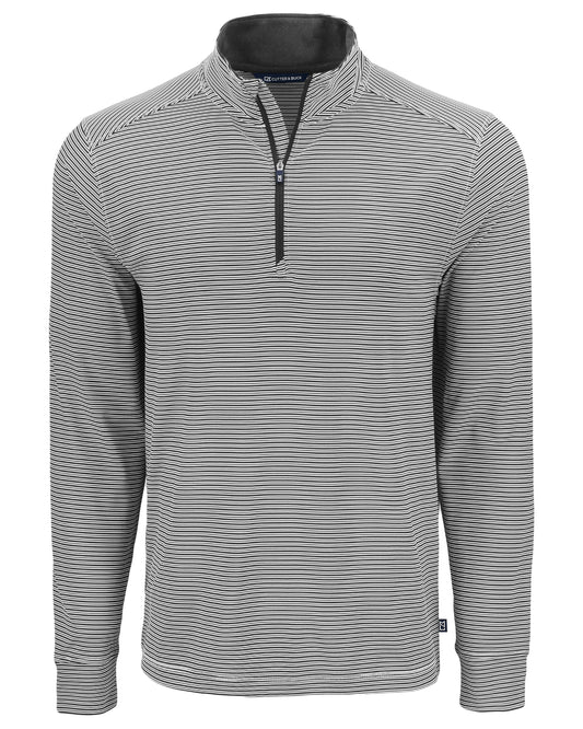 Cutter & Buck Forge Recycled Double Stripe Four-Way Stretch Mens Quarter Zip Pullover