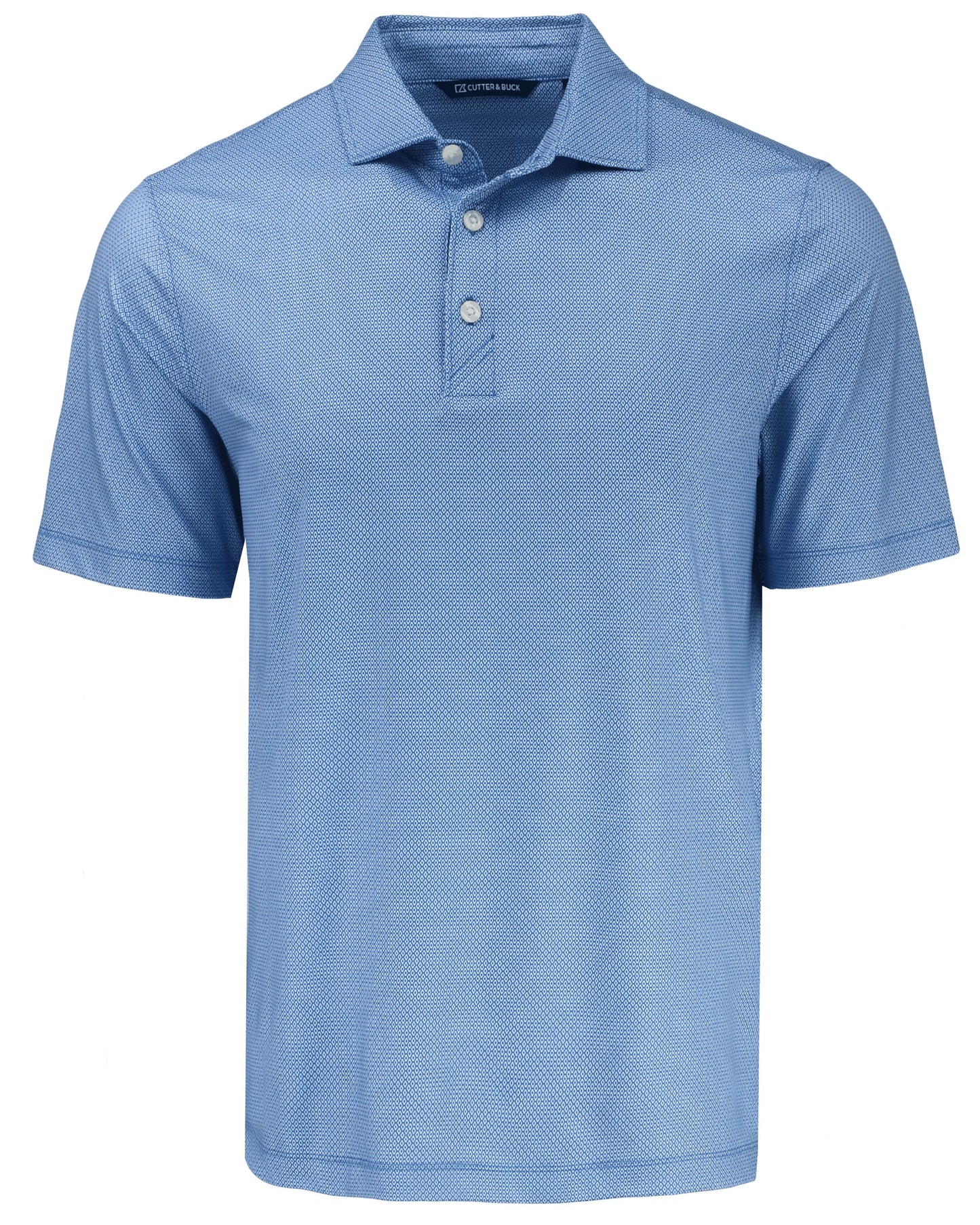 Cutter & Buck Pike Recycled Lattice Print Mens Polo