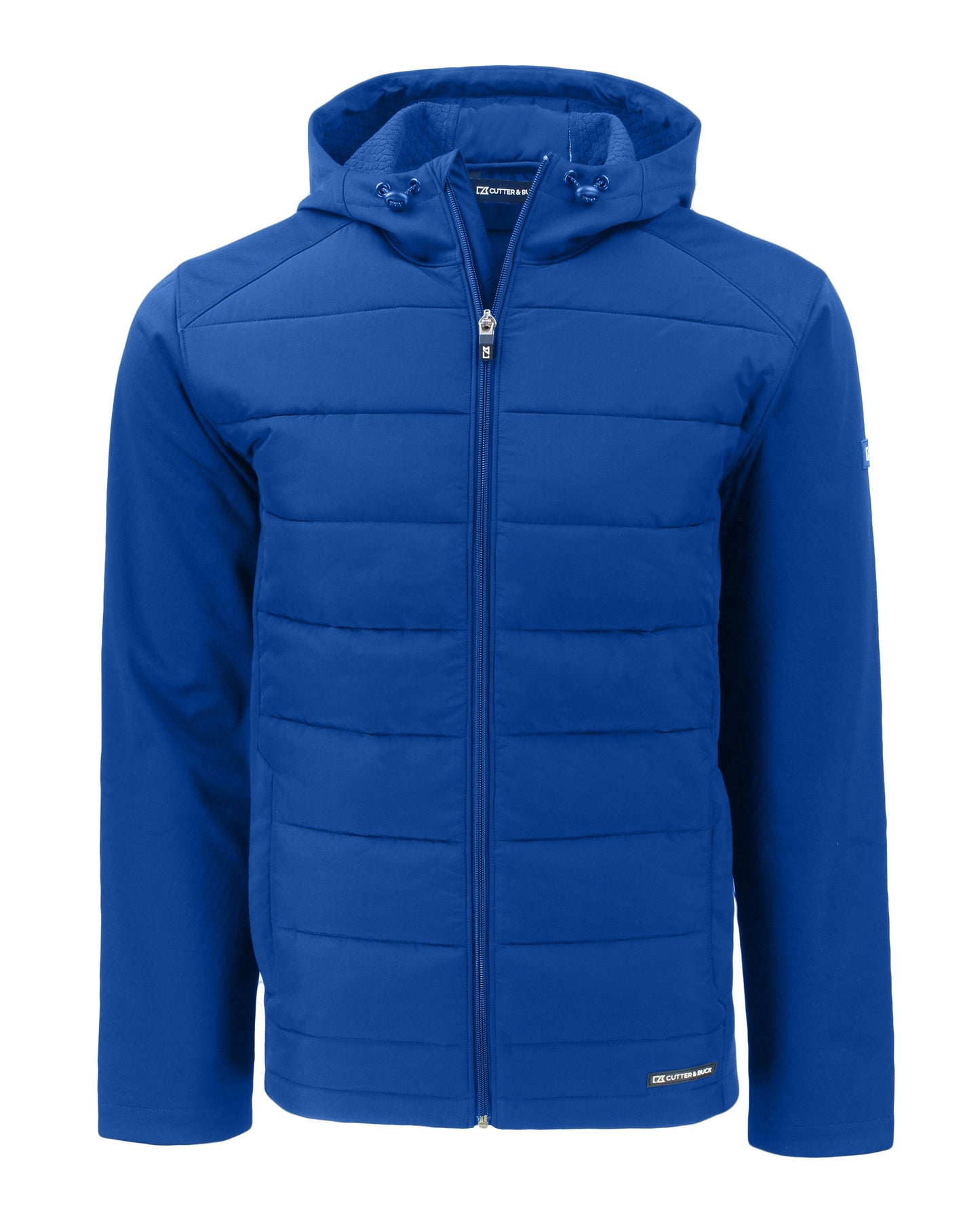 Cutter & Buck Evoke Epic Versatility Recycled Hybrid Softshell Mens Full Zip Hooded Jacket