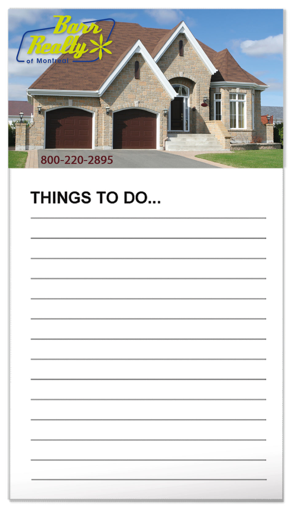 Good Value Business Card Magnet with 50Sheet Notepad-MGBCNP