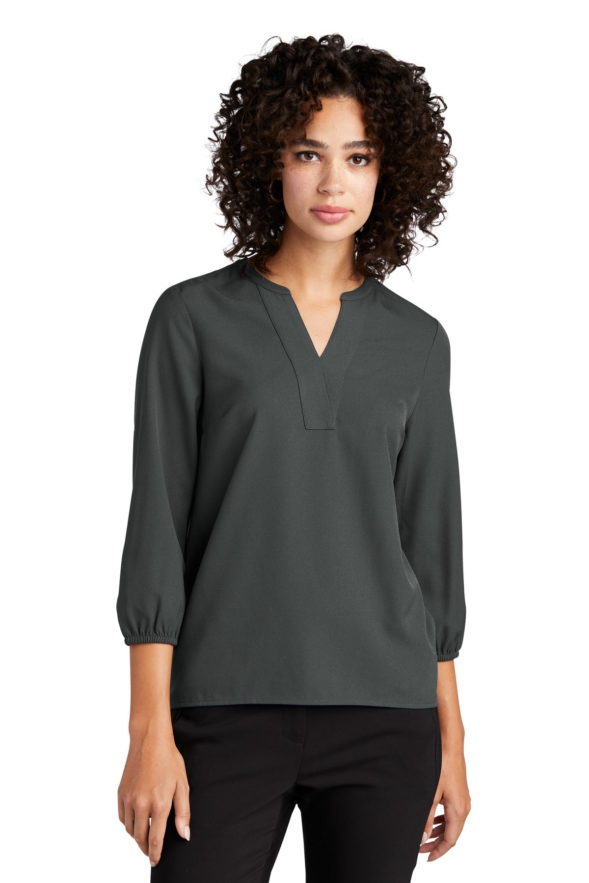 Mercer+Mettle? Women's Stretch Crepe 3/4-Sleeve Blouse