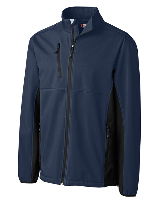 Clique Narvik Recycled Colorblock Stretch Softshell Mens Full Zip Jacket