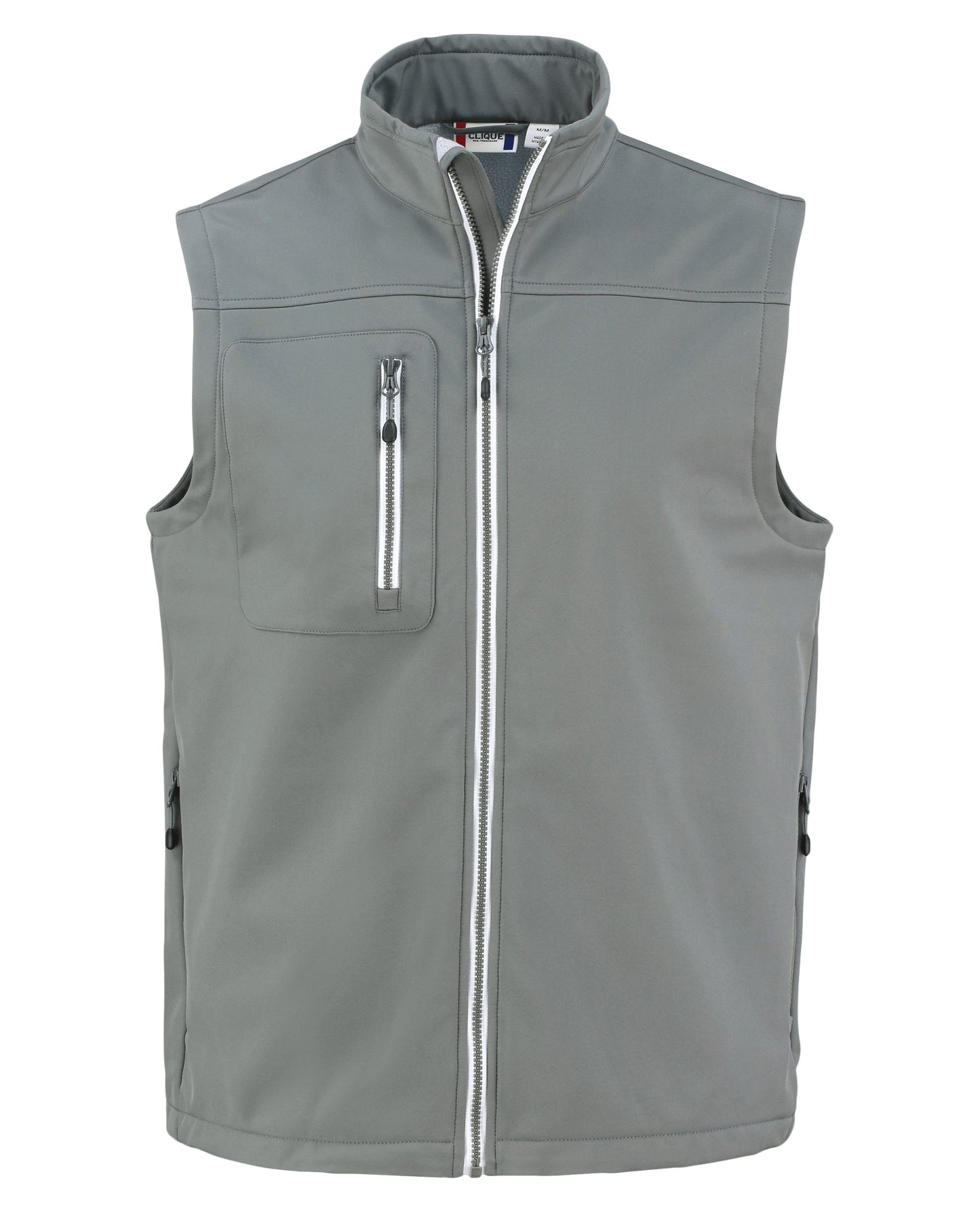 Clique Telemark Recycled Stretch Softshell Mens Full Zip Vest