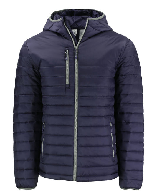 Clique Valhalla Recycled Insulated Puffer Mens Full Zip Hooded Jacket