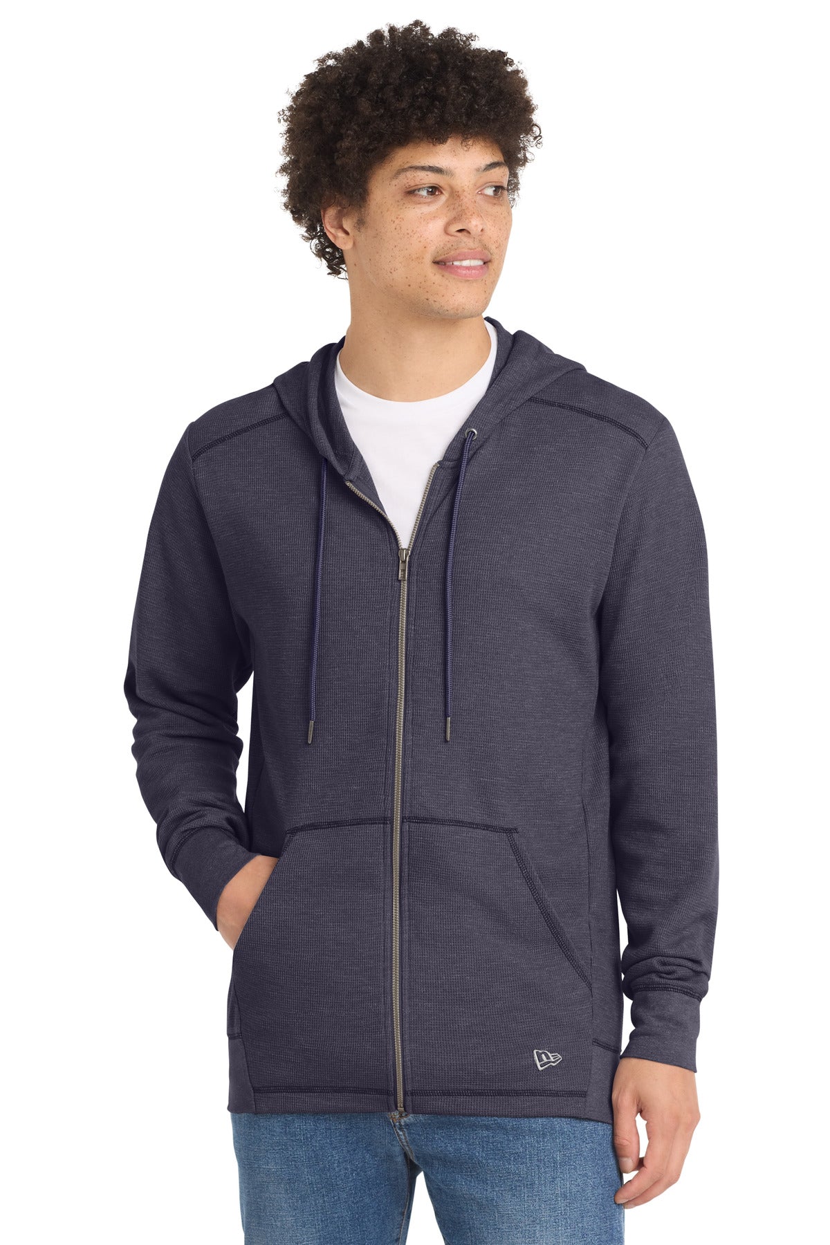 New Era® Thermal Full-Zip Hoodie