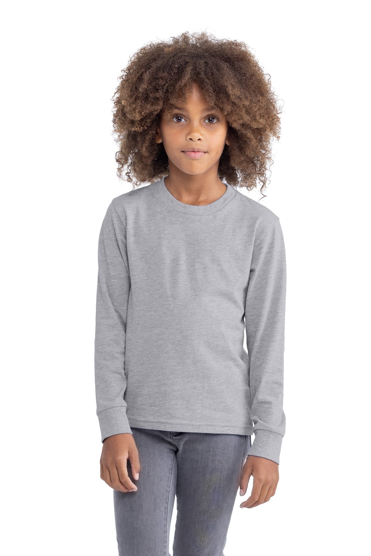 Next Level Apparel? Youth Cotton Long Sleeve Tee NL3311